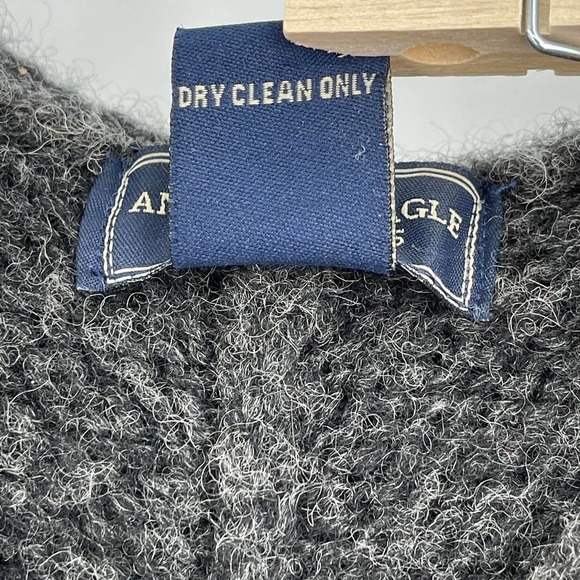 American Eagle shetland wool poncho hooded - Picture 6 of 9